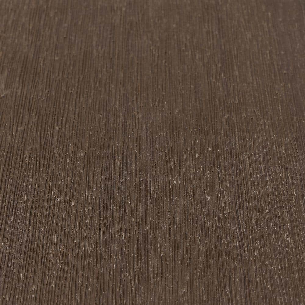 CREATIVE SURFACES 6 ft. x 6 ft. Composite Fence Series Mocha Brushed Fence Panel (12-Pack)