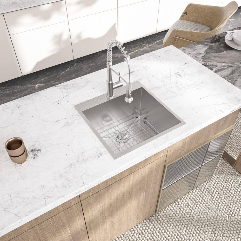 Logmey 22-inch Drop-In Stainless Steel Laundry Utility Sink