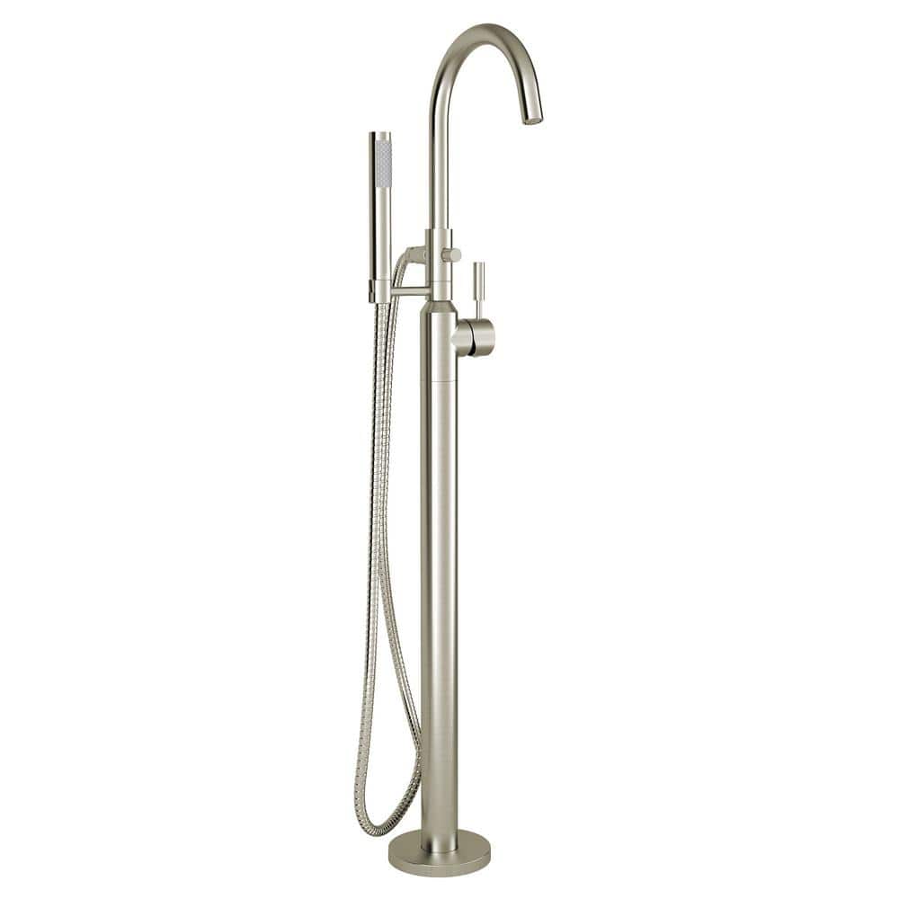 American Standard Cadet Freestanding Roman Tub Faucet with Hand Shower, Brushed Nickel
