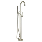 American Standard Cadet Freestanding Roman Tub Faucet with Hand Shower, Brushed Nickel