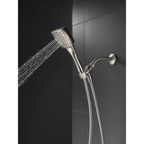 Delta Everly 4-Spray 4.4 in. Single Wall Mount Handheld Shower Head with 72 in. Metal Hose in Brushed Nickel