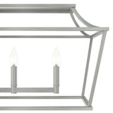 Hunter Laurel Ridge 6 Light Brushed Nickel Linear Chandelier Kitchen Light