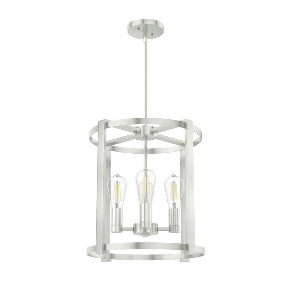 Hunter Astwood 4 Light Brushed Nickel Branch Chandelier Dining Room Light