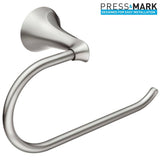 Moen Darcy 4-Piece Press & Mark Bath Hardware Set with 24 in. Towel Bar, Towel Ring, Pivoting Paper Holder and Robe Hook in Brushed Nickel