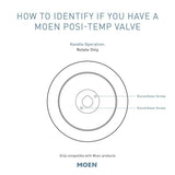 Moen Genta LX Single-Handle 3-Spray Posi-Temp Tub and Shower Faucet Trim Kit in Brushed Nickel (Valve Not Included)