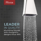 Pfister Modern Brushed Nickel Single-Handle Freestanding Tub Filler with Hand Shower, LG6-1MFK