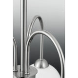 Progress Lighting Carisa Collection 5-Light Brushed Nickel Chandelier with Shade