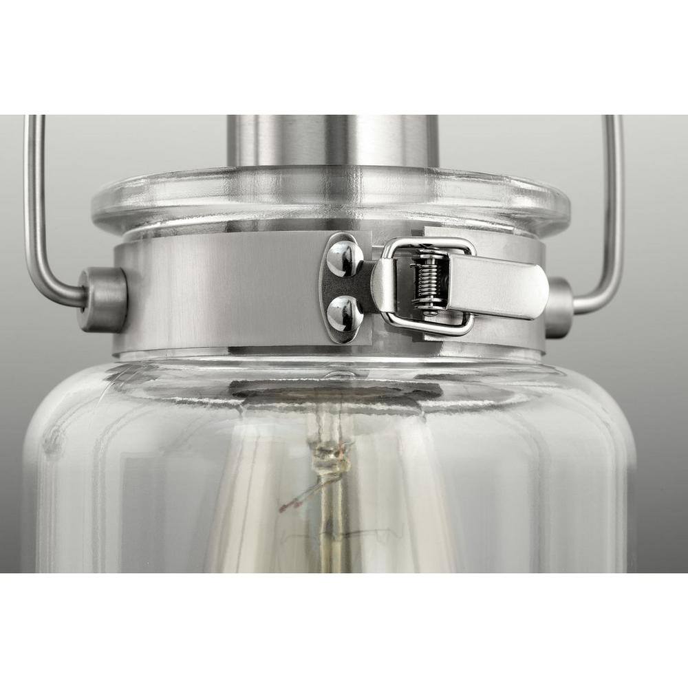 Progress Lighting Calhoun Collection 5-Light Brushed Nickel Chandelier with Shade