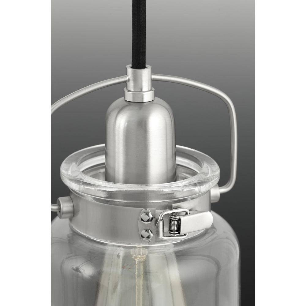 Progress Lighting Calhoun Collection 5-Light Brushed Nickel Chandelier with Shade