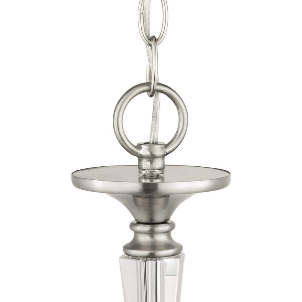 Progress Lighting Stratham 9-Light Brushed Nickel Chandelier