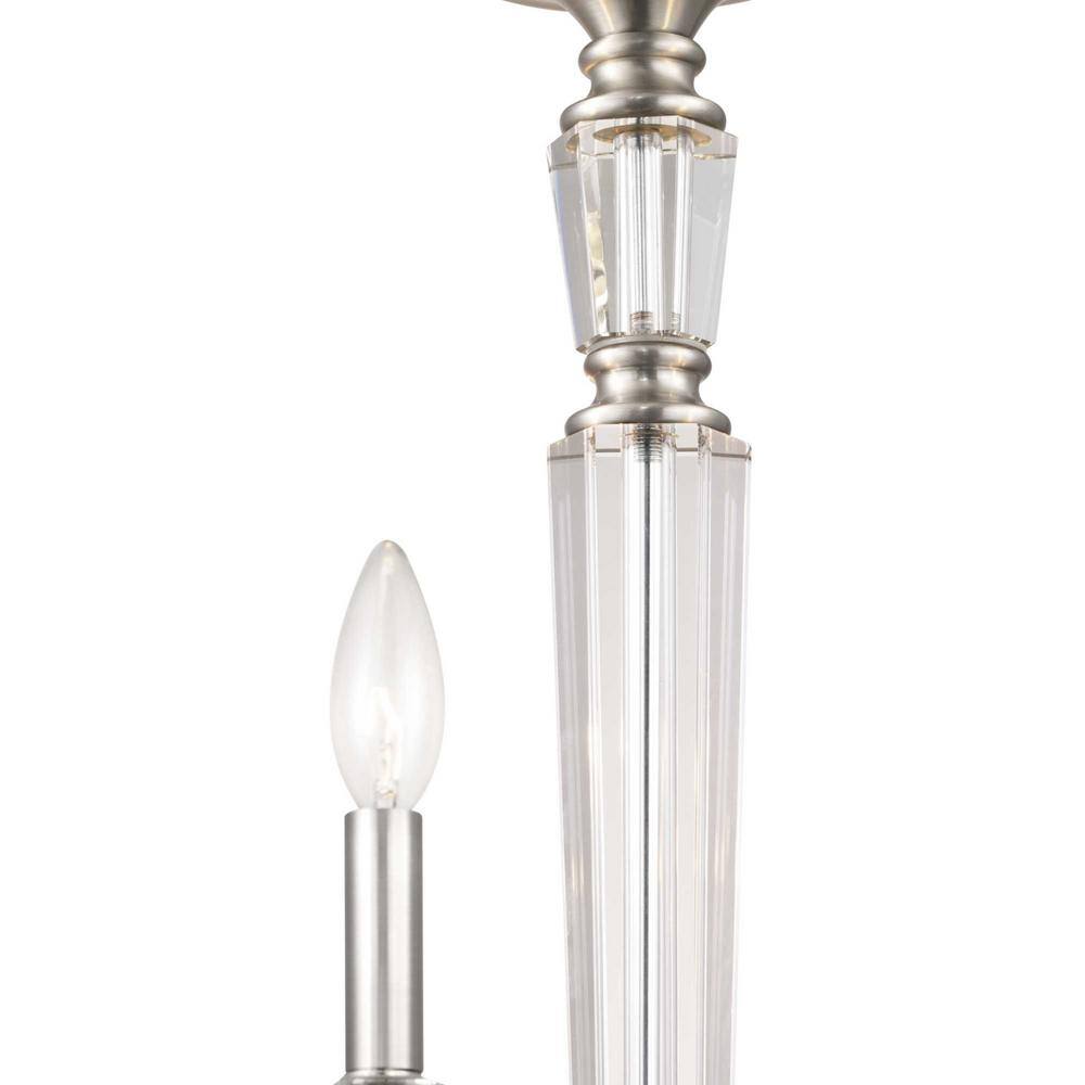 Progress Lighting Stratham 9-Light Brushed Nickel Chandelier