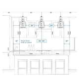 Progress Lighting Trimble 2-Light Brushed Nickel Linear Chandelier