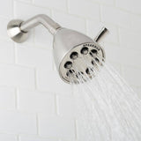 AKDY 3-Spray 3.93 in. Single Wall-Mount Fixed Adjustable Shower Head in Antique Bronze