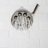 AKDY 3-Spray 3.93 in. Single Wall-Mount Fixed Adjustable Shower Head in Antique Bronze