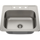 Stainless Steel Farmhouse Apron Front Laundry Sink - 25 in. x 22 in. x 8 in.