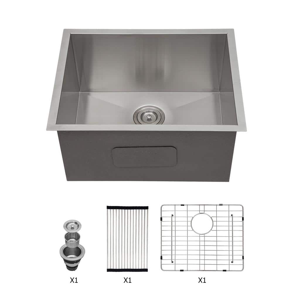 Cadeninc 23 x 18 x 12 Inch Undermount Stainless Steel Laundry Utility Sink