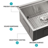 Cadeninc 23" x 19" x 13" Single Bowl Undermount Laundry/Utility Sink