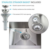 Transolid 15 Gal. 22.1 in. D x 24 in. W Freestanding Laundry Sink with Cabinet in Brushed Satin with Faucet