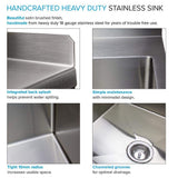 Transolid 15 Gal. 22.1 in. D x 24 in. W Freestanding Laundry Sink with Cabinet in Brushed Satin with Faucet