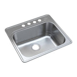 Transolid Meridian 25 in. x 22 in. x 12 in. Stainless Steel Drop-in Laundry/Utility Sink Kit with 4-Hole