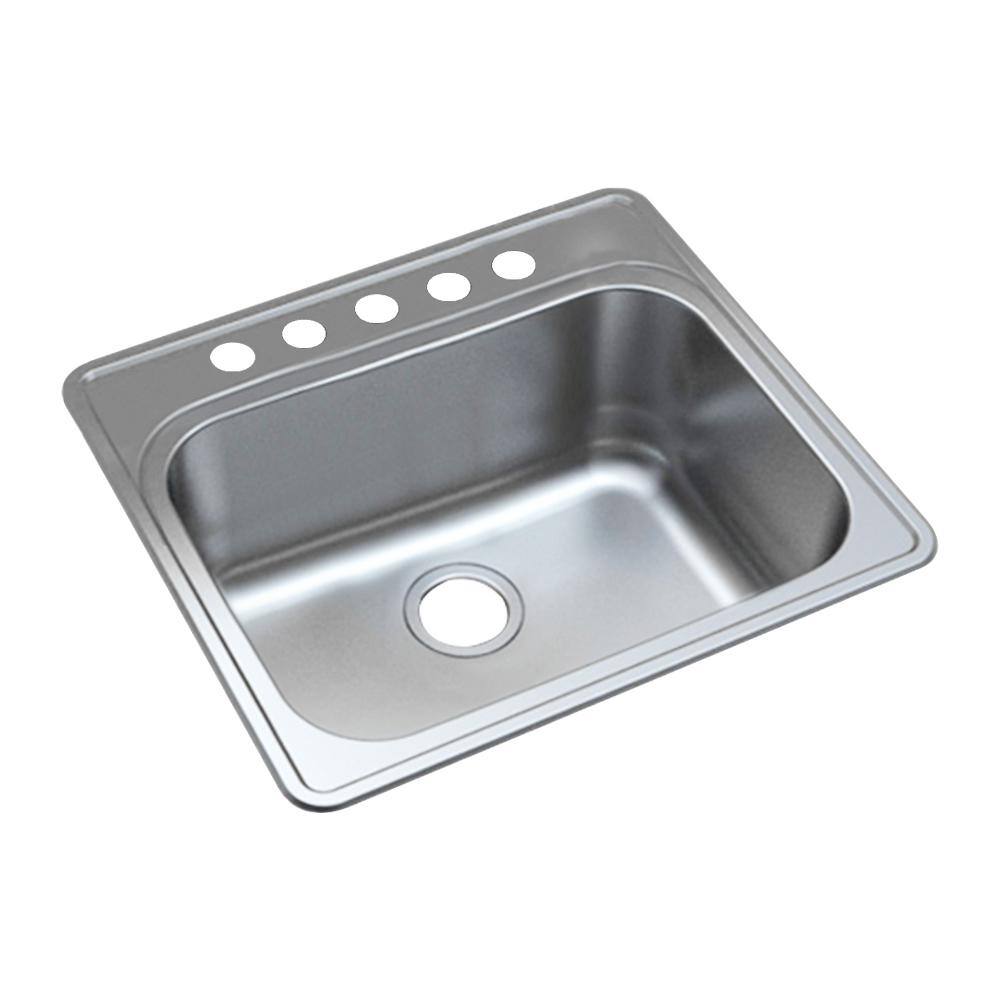 Transolid Meridian 25 x 22 x 12 Stainless Steel Drop-in Laundry/Utility Sink Kit