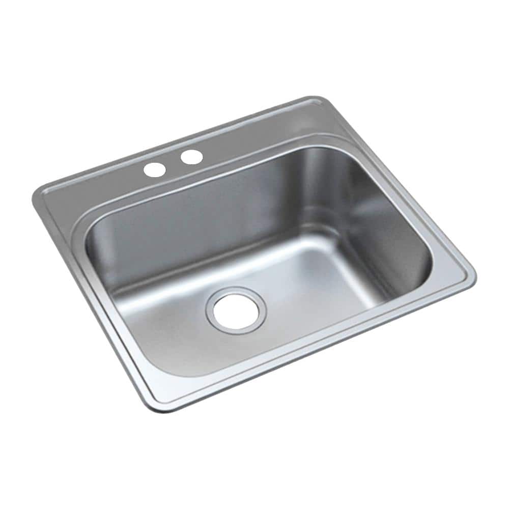 Transolid Meridian 25" x 22" x 12" Stainless Steel Drop-In Laundry Utility Sink Kit