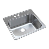 Transolid Meridian 25" x 22" x 12" Stainless Steel Drop-In Laundry Utility Sink Kit
