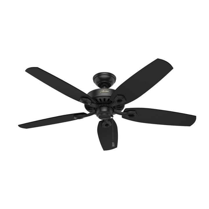 Hunter Builder Elite 52-in Matte Black Indoor Ceiling Fan (5-Blade)