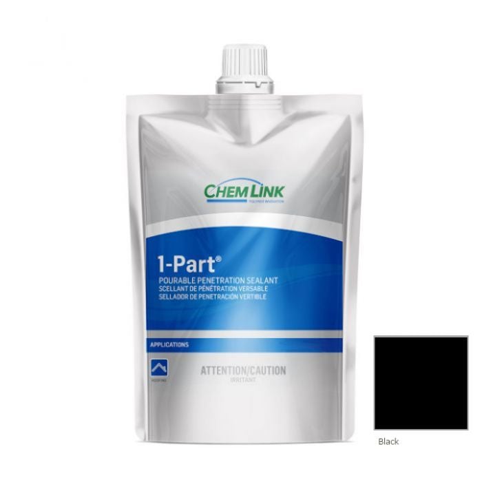 Chem Link 1-Part Pourable Sealant Black 0.5 gal