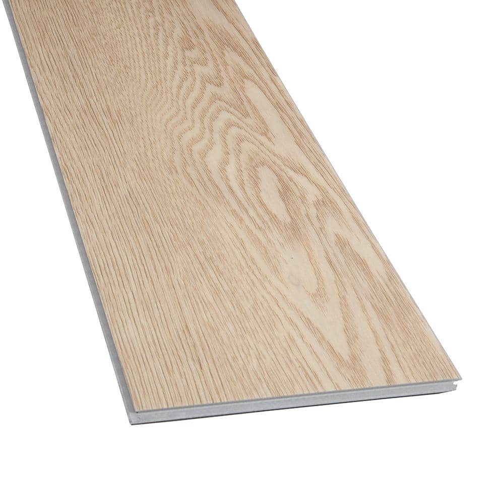 DuraDecor Liz Marie's Bungalow Beige 20 MIL x 7 in. W x 48 in. L Click Lock Waterproof Lux Vinyl Plank Flooring (23.2 sqft/case)