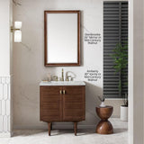 James Martin Vanities Glenbrooke 26" x 40" Burnished Mahogany Vanity Mirror