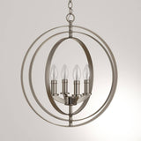 Progress Lighting Equinox 4-Light Burnished Silver Entryway Orb Pendant