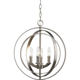 Progress Lighting Equinox 4-Light Burnished Silver Entryway Orb Pendant