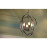 Progress Lighting Equinox 4-Light Burnished Silver Entryway Orb Pendant