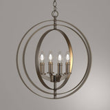 Progress Lighting Equinox 4-Light Burnished Silver Entryway Orb Pendant