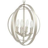 Progress Lighting Equinox 4-Light Burnished Silver Entryway Orb Pendant