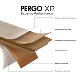Pergo XP Burnt Anndel Oak 10 mm T x 7.4 in. W x 47.2 in. L Laminate Wood Flooring (19.63 sq. ft./Case)