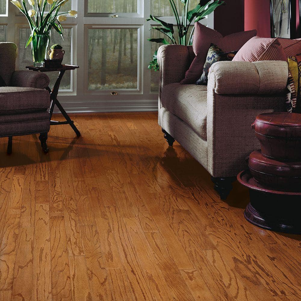 Bruce Springdale Butterscotch Oak 3/8 in. T x 3 in. W T+G Smooth Engineered Hardwood Flooring (31.5 sq.ft./ctn)