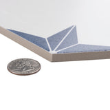 Stella Hex Azul 8-5/8 in. x 9-7/8 in. Porcelain Floor and Wall Tile (11.5 sq. ft./Case)