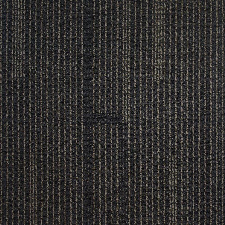 EuroTile Windsor Terrace Ebony Loop 19.7 in. x 19.7 in. Carpet Tile (20 Tiles/Case)