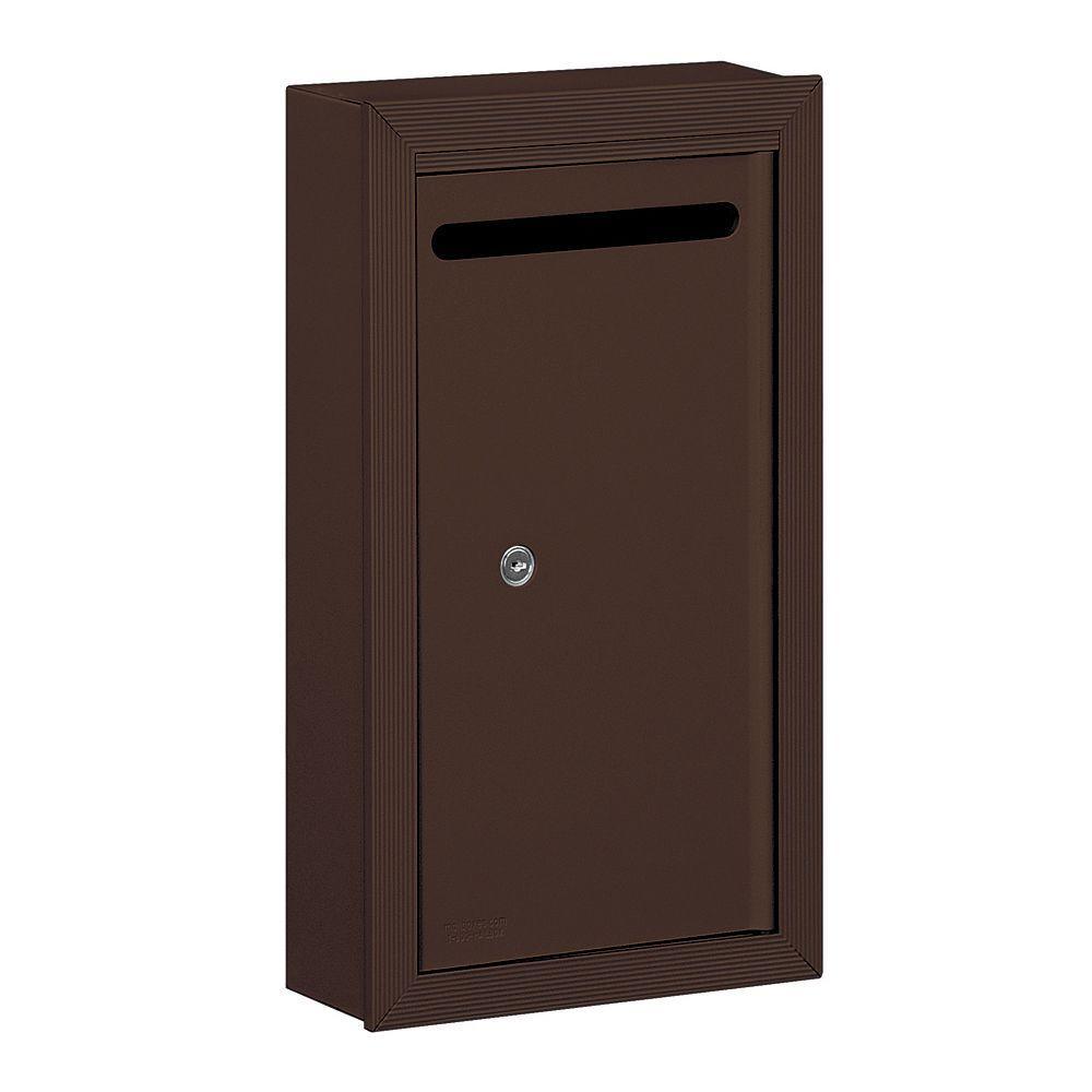 2260 Series Sandstone Slim Recessed-Mounted Private Letter Box with Commercial Lock - Super Arbor
