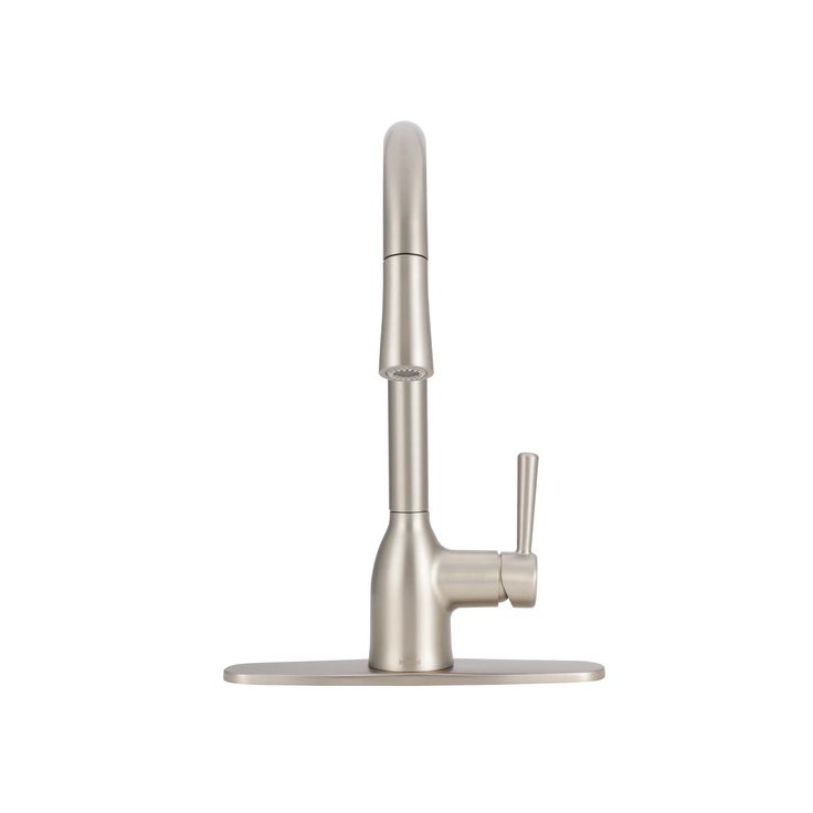 Moen Adler 1-Handle Deck Mount Pull-Down Handle/Lever Commercial/Residential Kitchen Faucet (Deck Plate Included)