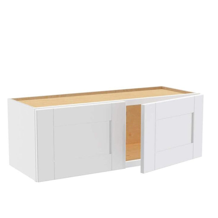 Home Decorators Collection Washington Vesper White Plywood Shaker Stock Assembled Wall Kitchen Cabinet 12 in. x 12 in. x 33 in. Soft Close