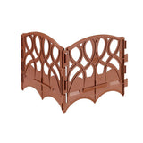 Valley View Industries 13.5 in. x 7 in. x 6.25 in. Light Brown Polypropylene Scroll Decorative Edging (40-Pieces) - Super Arbor