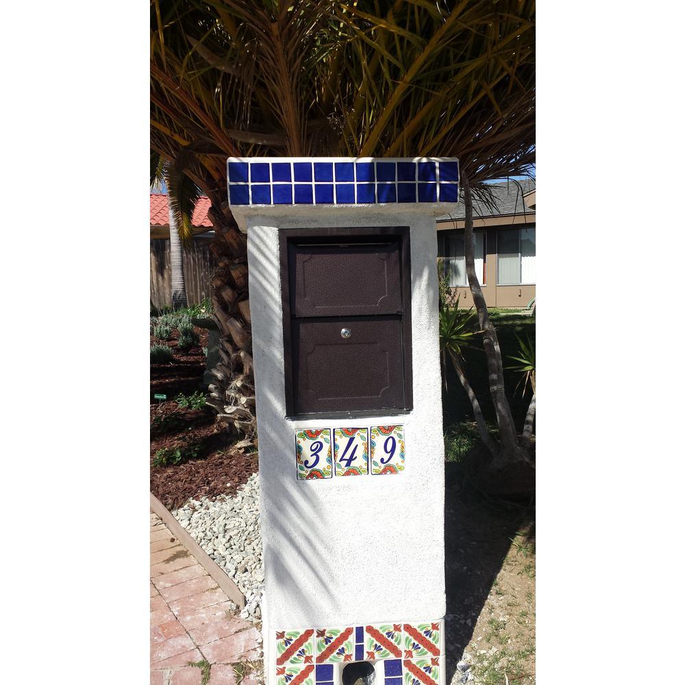 Weekend Away Vault Copper Vein Post/Column Mount Secure Mailbox - Super Arbor