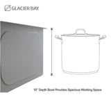 All-in-One Apron-Front Farmhouse Stainless Steel 33 in. 50/50 Double Bowl Workstation Sink with Faucet and Accessories