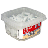 3/4 in. White Base Nail-On Glides (80-Pack) - Super Arbor
