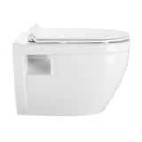 Ivy Wall Hung Elongated Toilet Bowl Only 0.8/1.28 GPF Dual Flush in White - Super Arbor