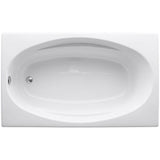 Proflex 5 ft. Reversible Drain Bathtub in White - Super Arbor