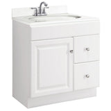 Wyndham 24 in. W x 18 in. D Unassembled Bath Vanity Cabinet Only in White Semi-Gloss